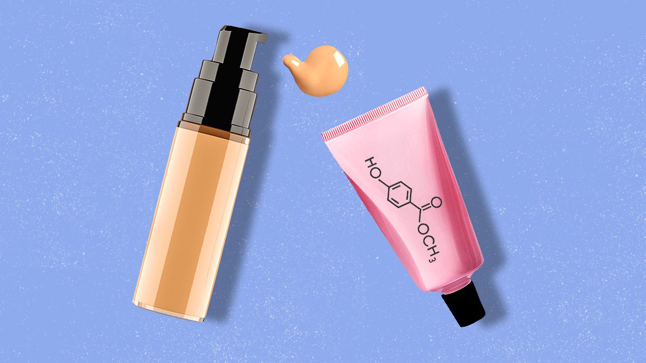 ILUSTRASI kandungan paraben dalam kandungan skincare.