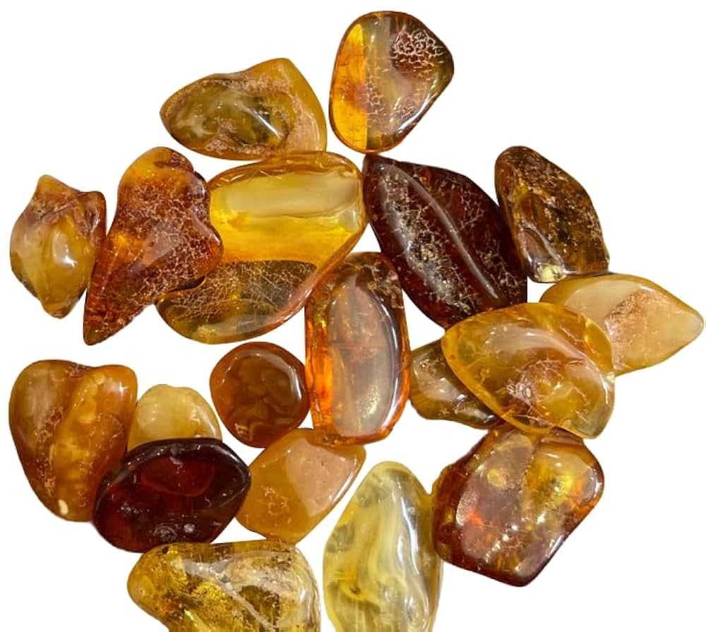 ILUSTRASI batu amber.