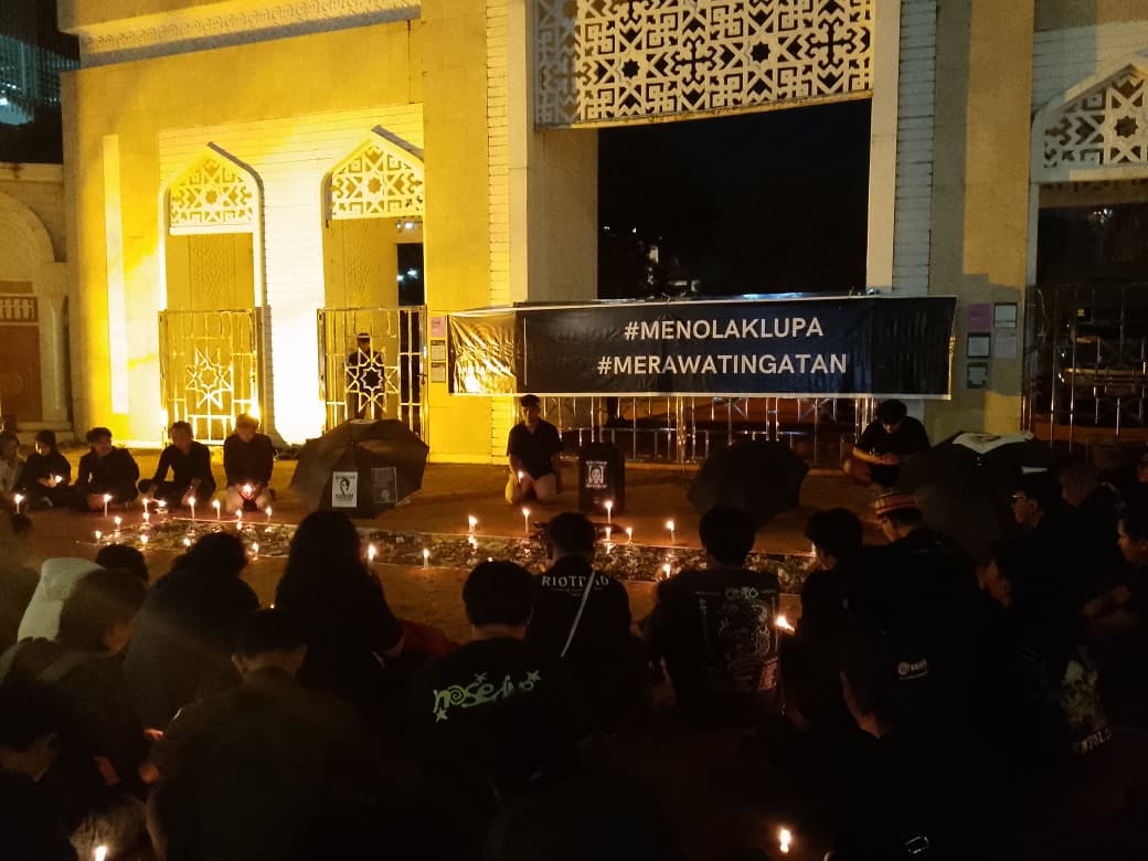 Aksi kamisan yang digelar di Batam.