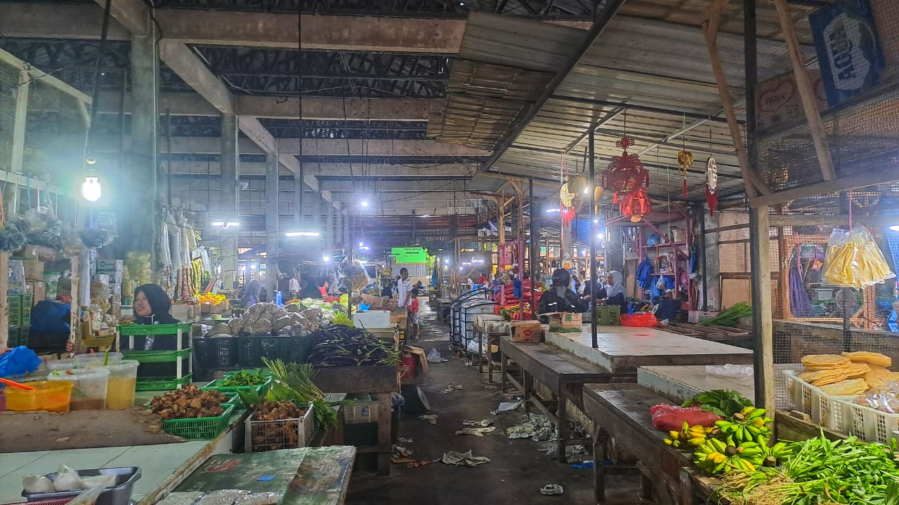 Pasar Baru di Tanjunguban, Kecamatan Bintan Utara, Minggu (7/9/2025).