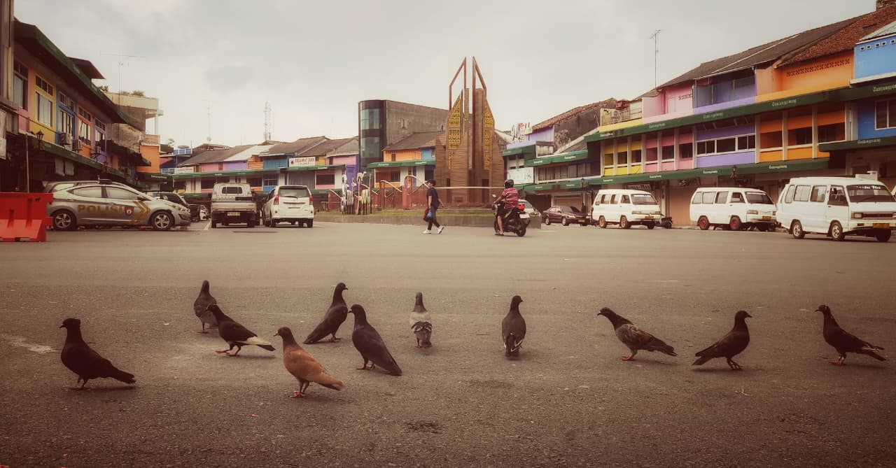 Suasana klasik khas tempo dulu di kawasan Kota Lama Tanjungpinang.