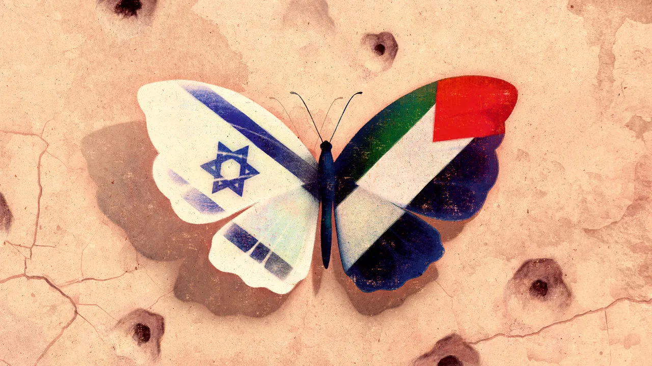 ILUSTRASI bendera Israel-Palestina. F The Economist