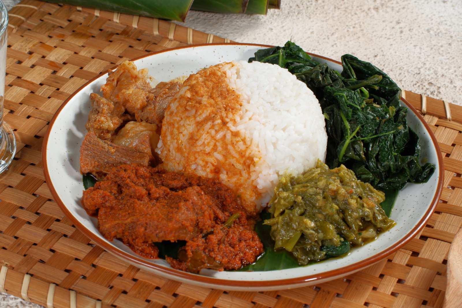 Ilustrasi nasi Padang