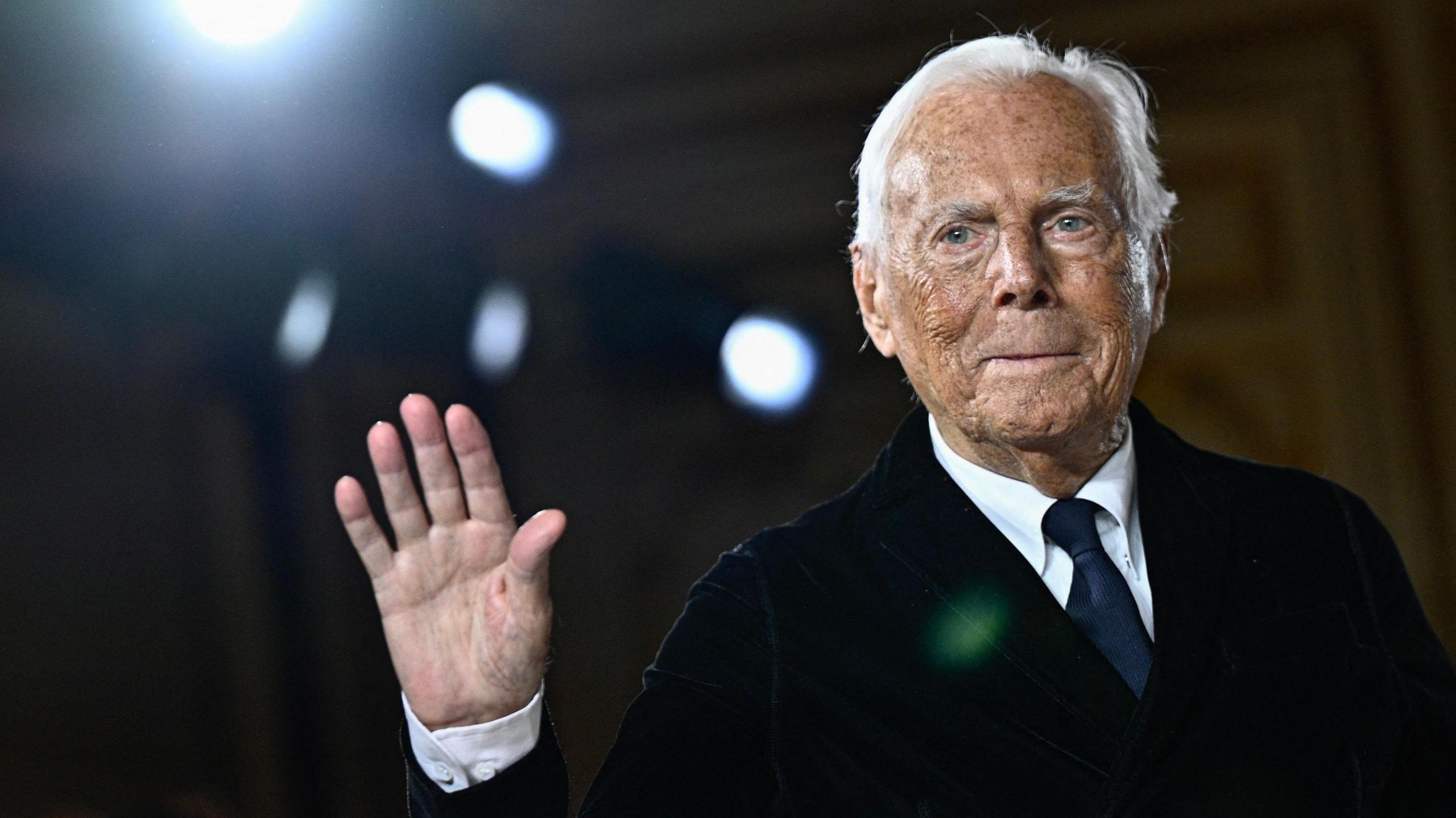 Giorgio Armani, pendiri rumah mode Emporio Armani, semasa hidup.