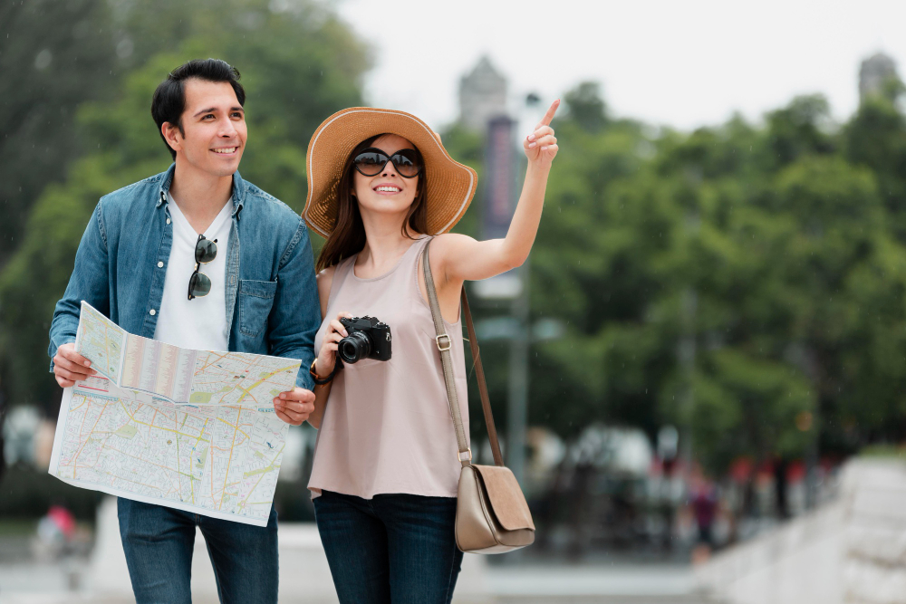 Ilustrasi wisatawan asing