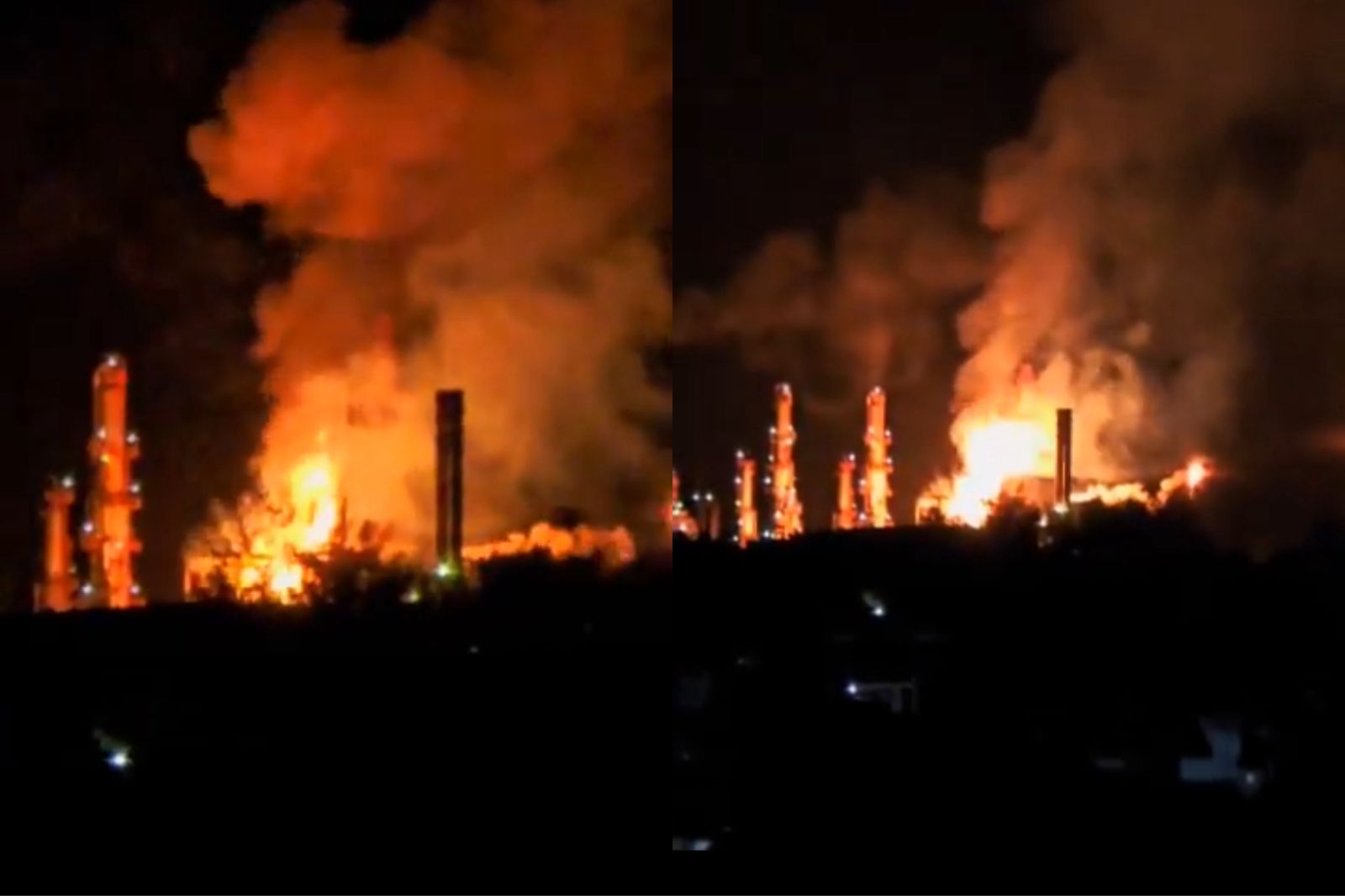 Kebakaran Kilang Minyak Pertamina di Dumai, Riau pada Rabu (1/10) malam