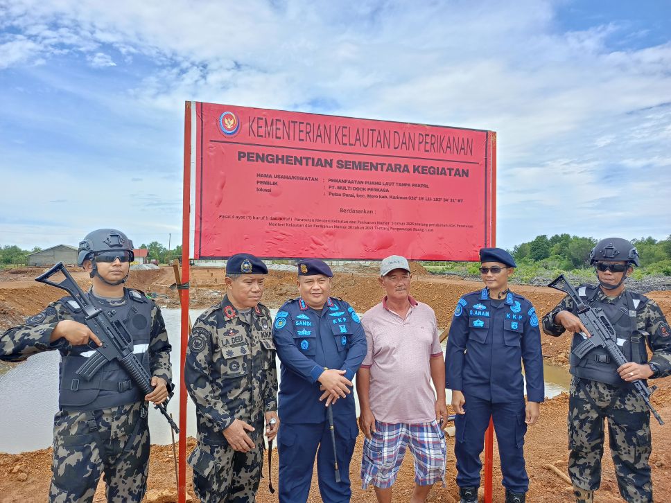 Lokasi reklamasi yang dihentikan KKP.