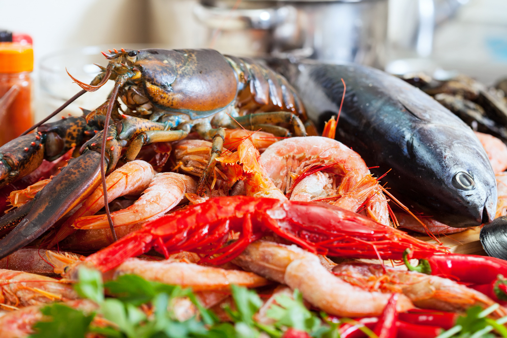 Ilustrasi seafood