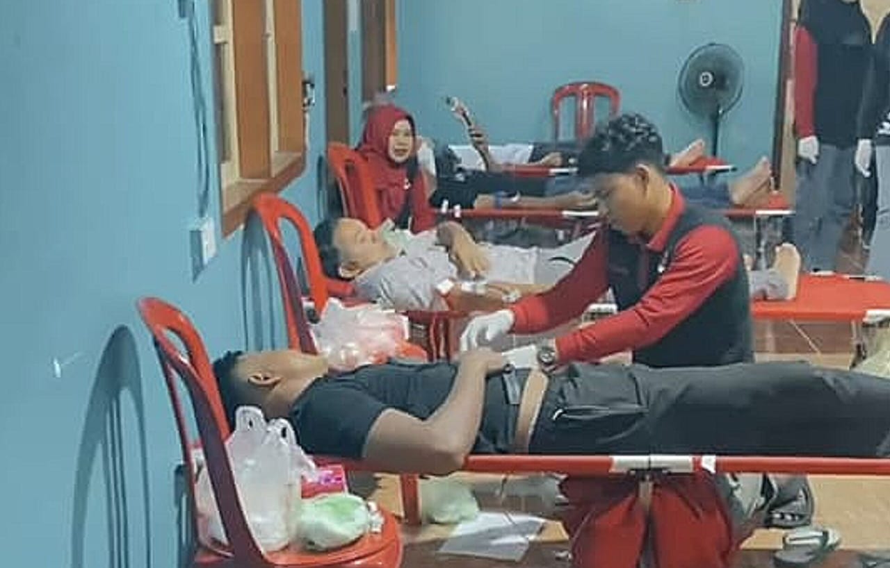Aksi donor darah yang digelar INTI Kepri.