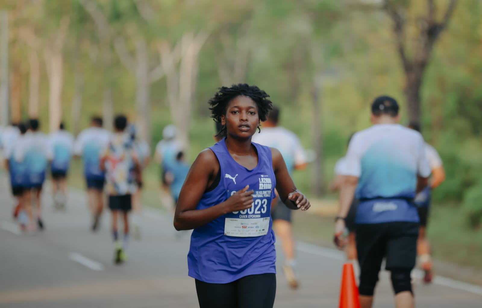 Pelari dari mancanegara ikut memeriahkan Mandiri Bintan Marathon 2024 lalu.