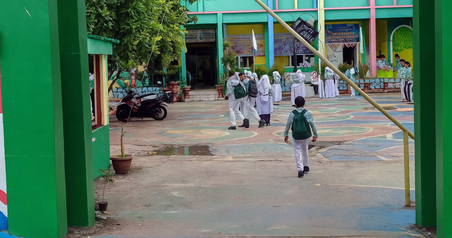 Para pelajar di salah satu sekolah.