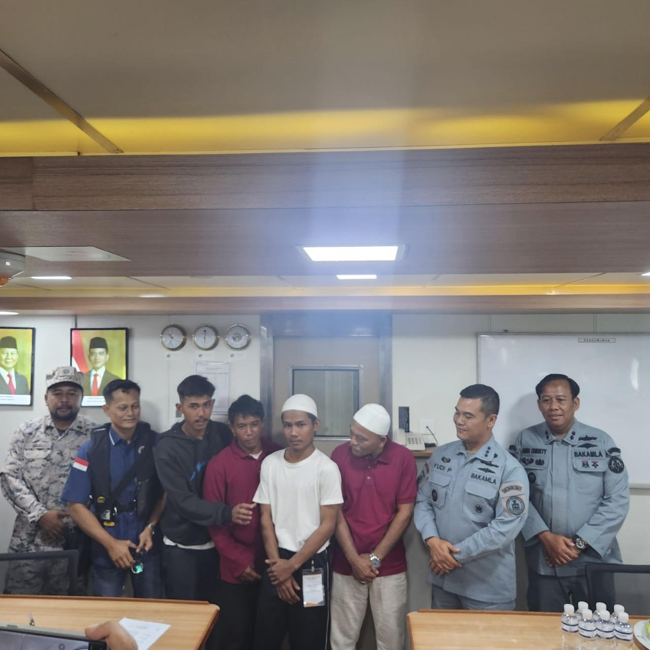 Nelayan Batam yang dipulangkan dari Malaysia.