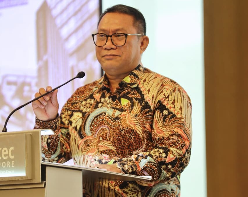 Fary Francis dalam acara forum internasional The Second Edition of Islands of Growth yang digelar di Suntec Singapore Convention & Exhibition Centre.