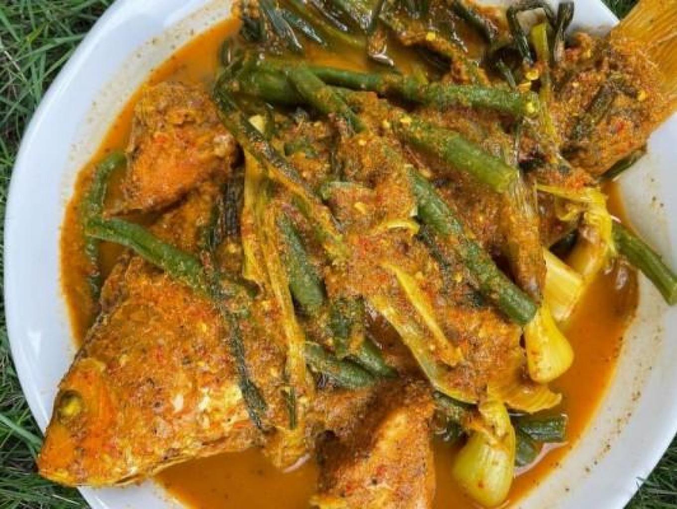 ILUSTRASI sajian arsik ikan mas, masakan khas Toba.