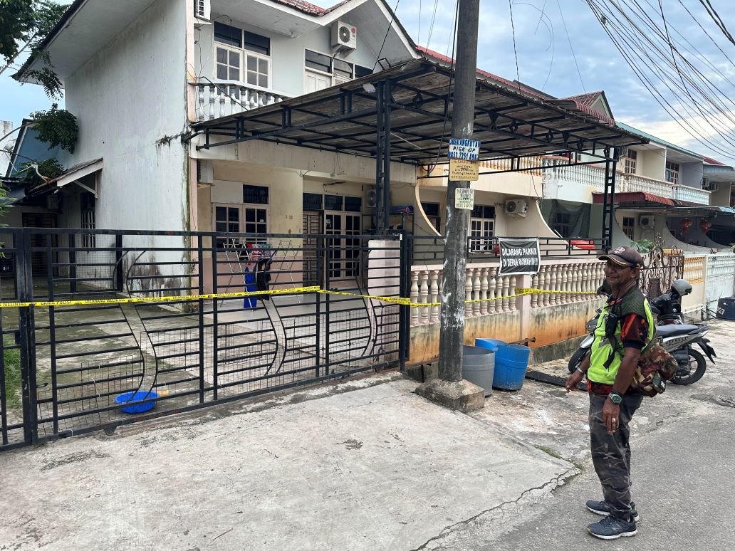 Rumah yang jadi lokasi tempat diduga penganiayaan lc.