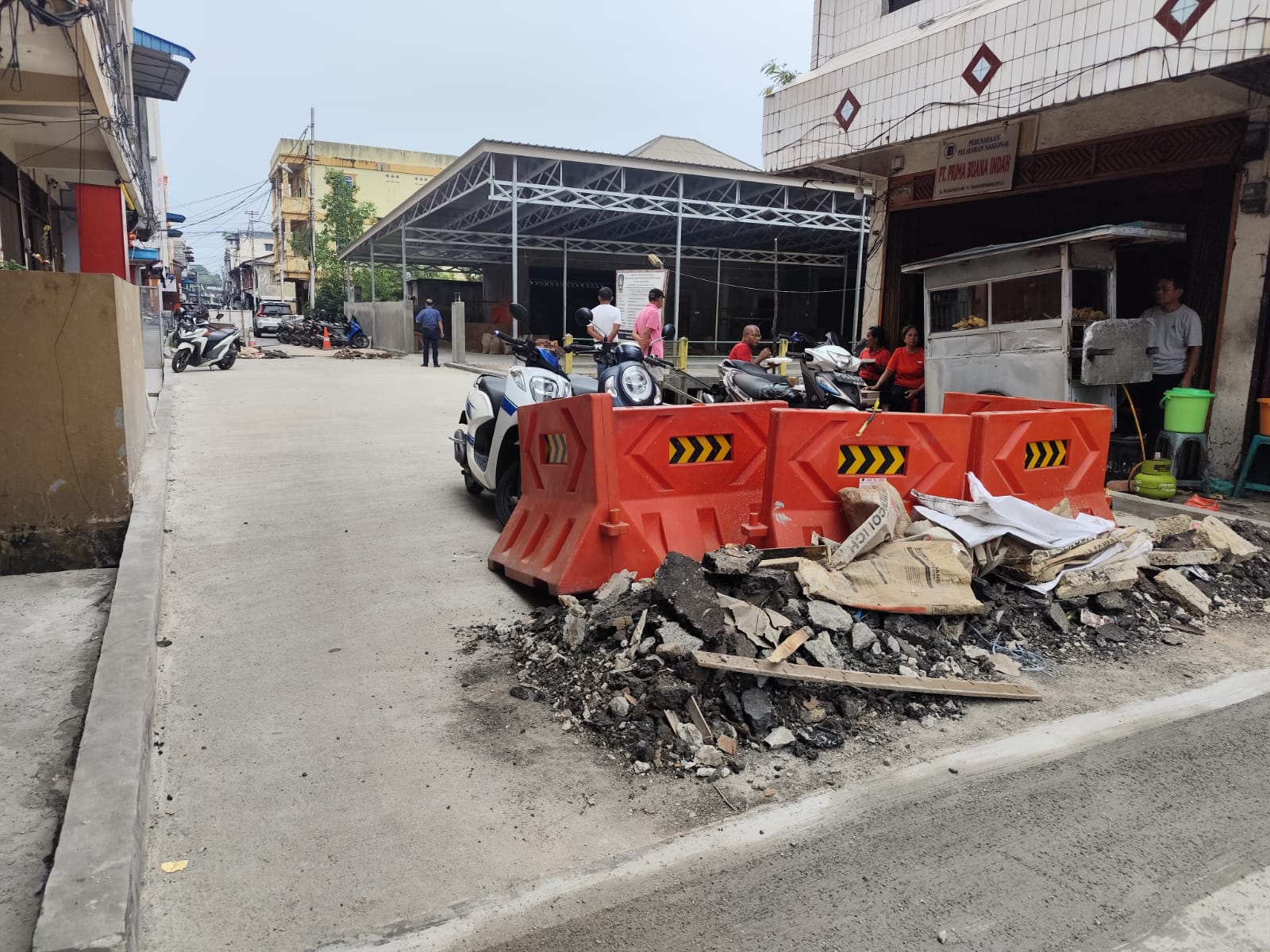 Kondisi Pelantar II Tanjungpinang setelah diperbaiki usai ambles pada Mei 2025 lalu, Minggu (30/11).