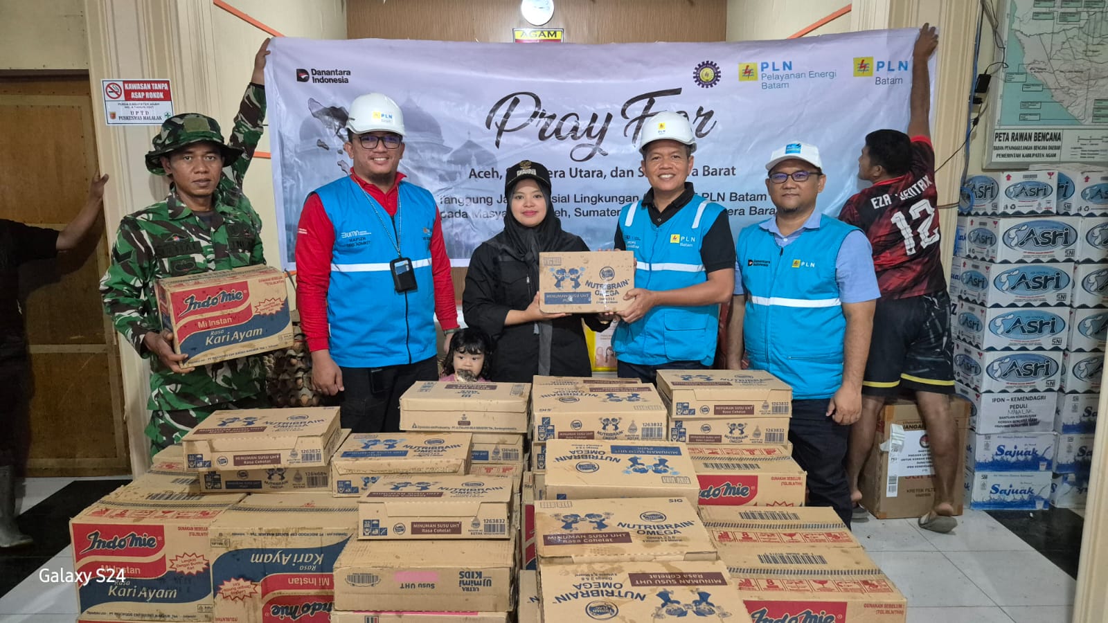 Bantuan kemanusiaan dari PLN untuk bencana sumatera.