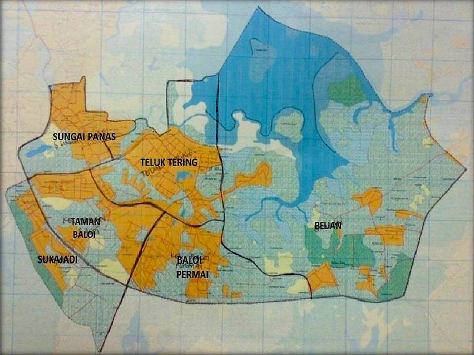 Ilustrasi peta Kecamatan Batam Kota.