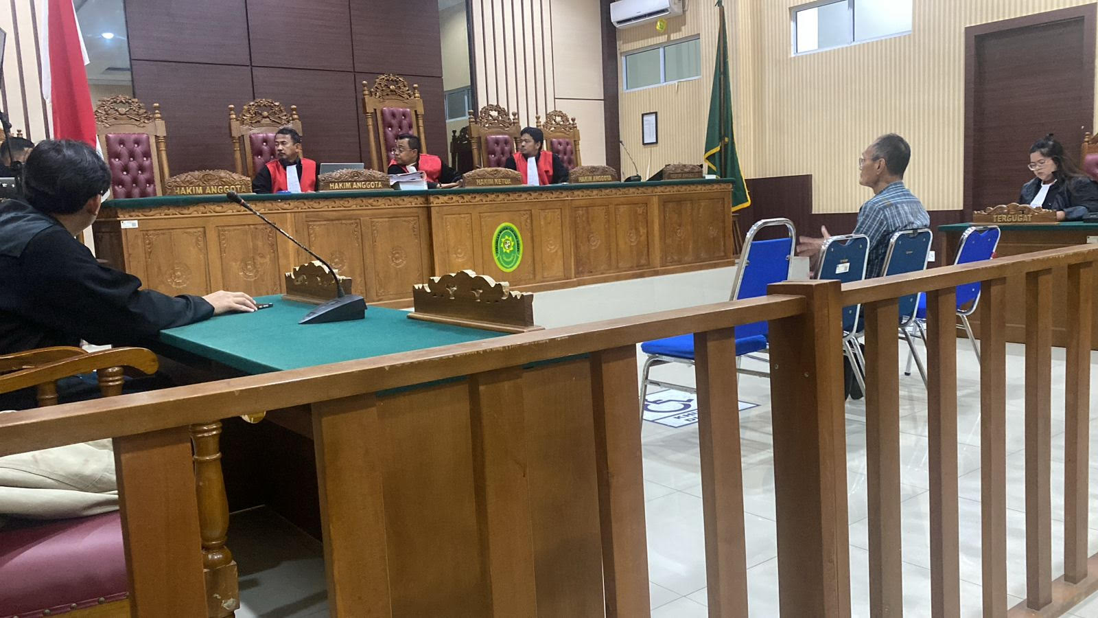 Sidang kasus dugaan korupsi PSU.