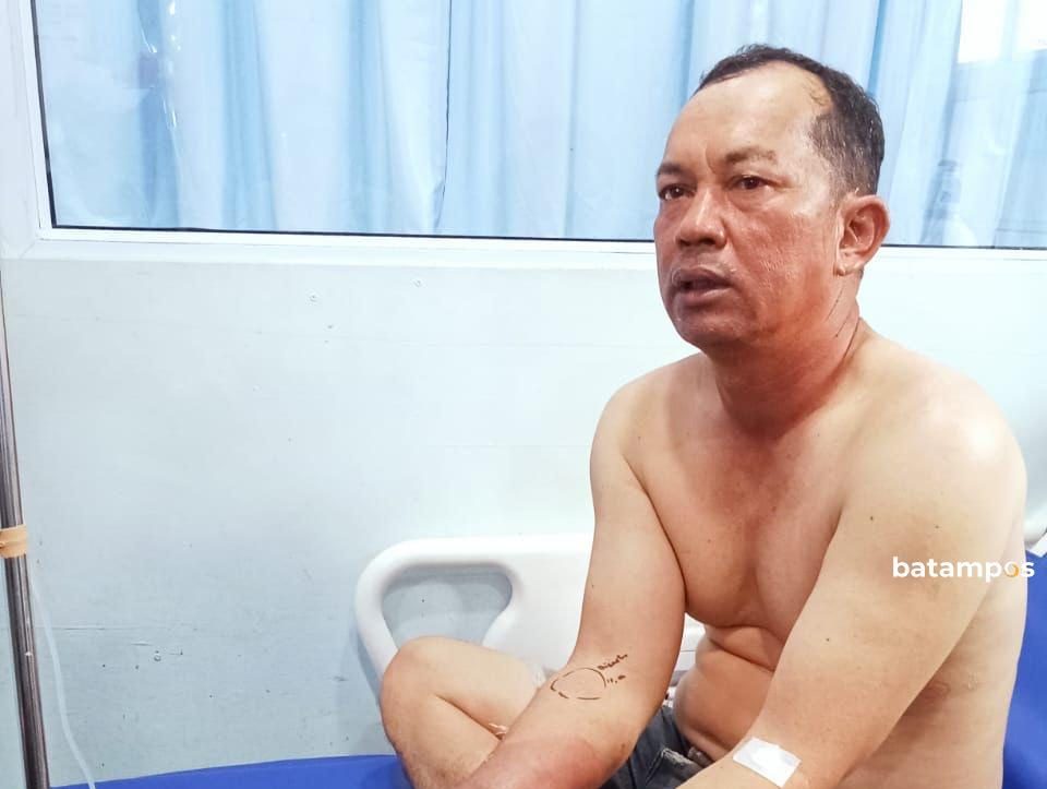 Korban yang menjalani perawatan di RS Graha Hermine.