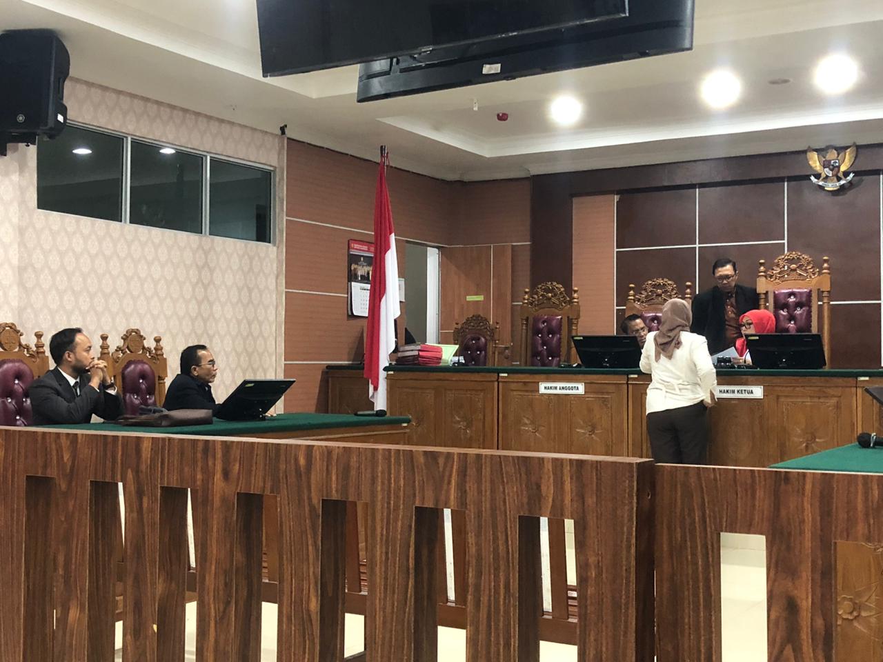 Proses persidangan kepemilikan muatan MT Arman 114 di PN Batam.