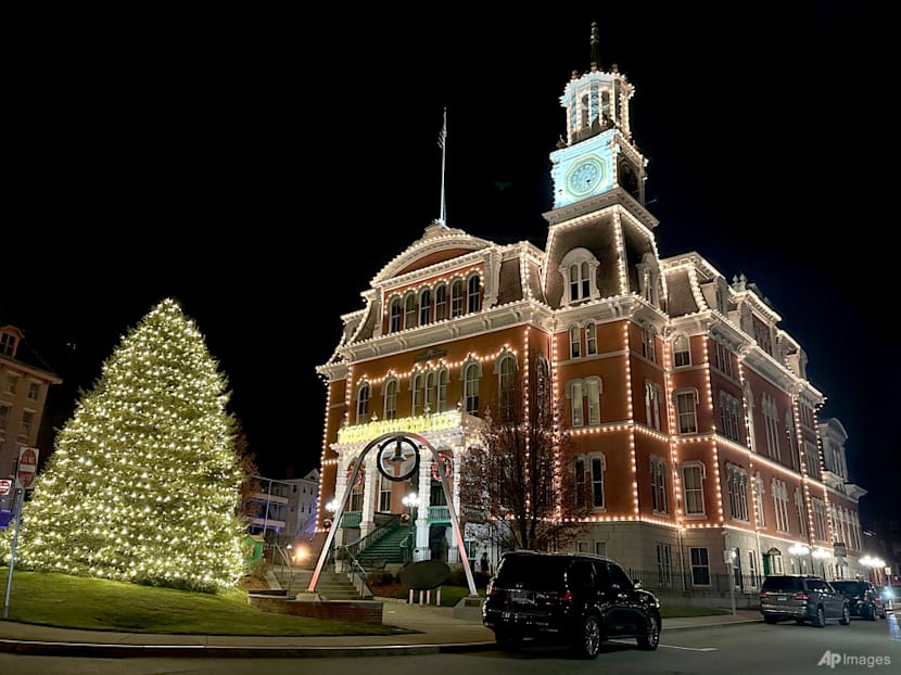 Kota Norwich di Connecticut, AS yang menjadi salah satu tempat syuting film Hallmark: Sugar Plum Twist. F Susan Haigh/AP