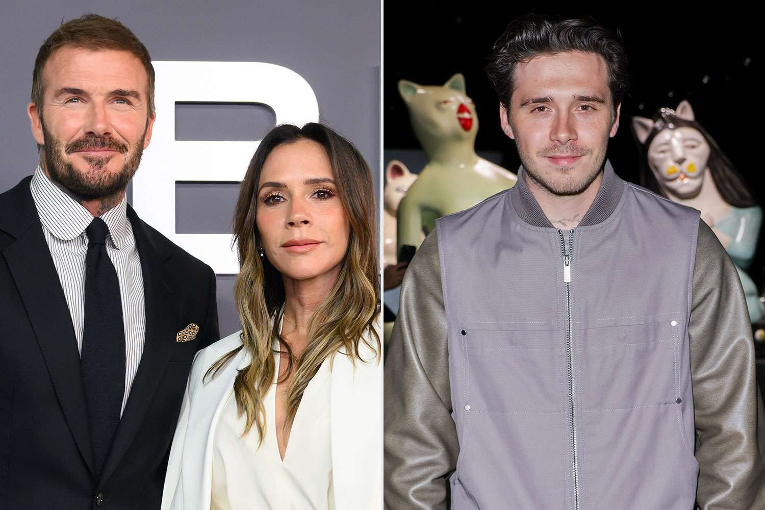 DAVID dan Victoria Beckham, kolase bersama putra sulungnya, Brooklyn Beckham.