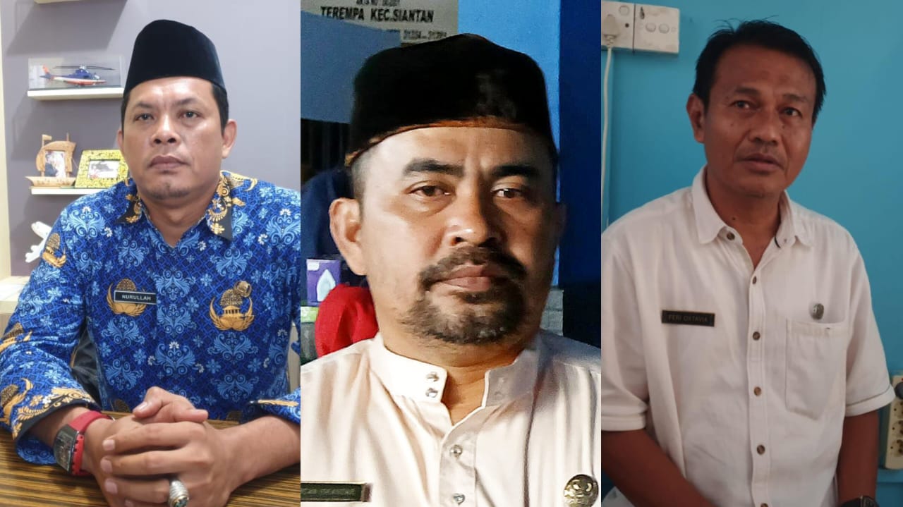 Pejabat Eselon III Kabupaten Anambas, (dari kiri): Nurullah, Arcan Iskandar dan Ferry Oktavia.