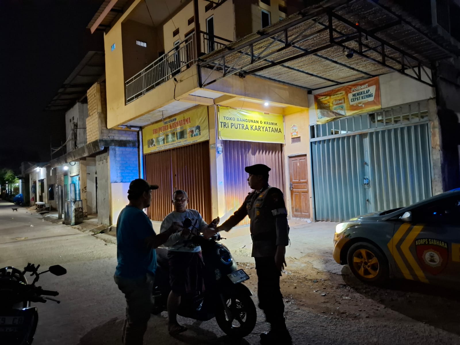 Polisi menangani laporan dugaan penarikan paksa motor oleh oknum leasing di Batuaji Batam. F. Istimewa