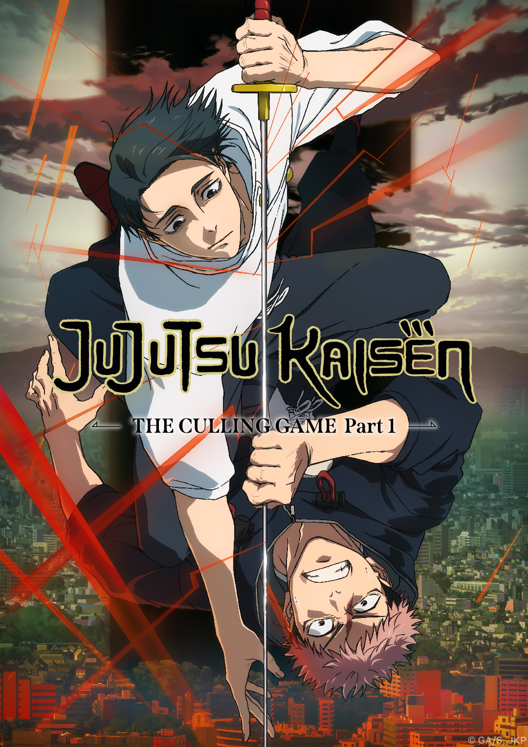 Netflix Jepang resmi merilis poster Jujutsu Kaisen: The Culling Game Part 1.