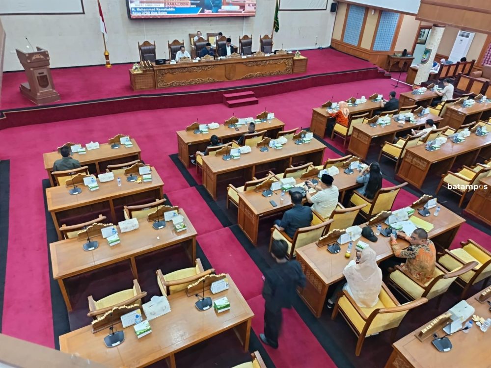 Rapat paripurna perdana DPRD Kota Batam tahun 2026 yang digelar pada Rabu (7/1). F. M Sya&rsquo;ban