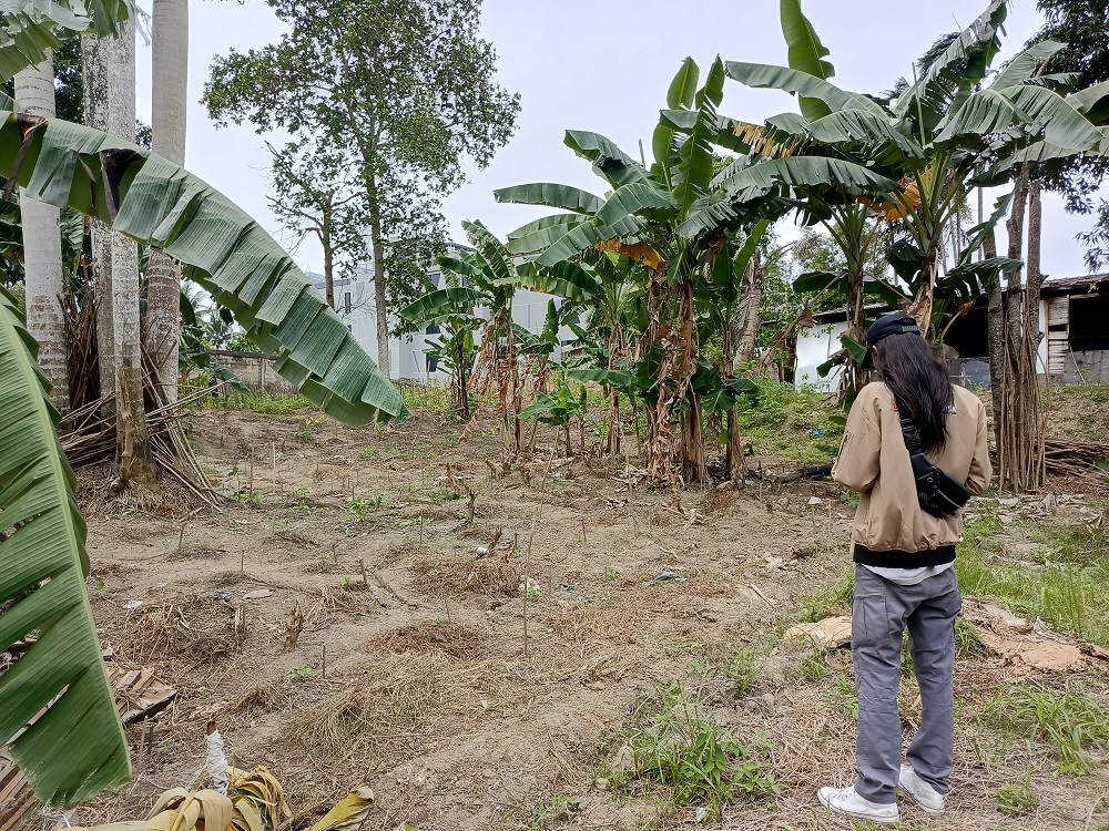 Lokasi penikaman yang menewaskan seorang penjaga kebun di Perumahan Crown Hill, Batam. F. Eusebius Sara/Batam Pos