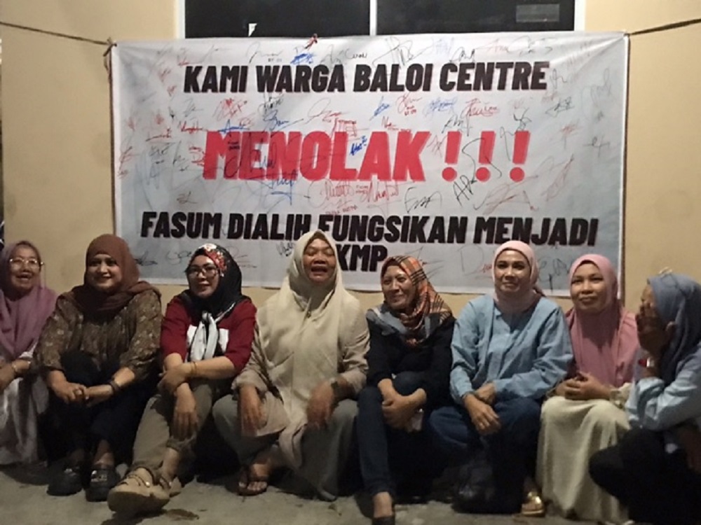 Pembangunan Koperasi Merah Putih (KMP) di atas lahan fasum milik warga RW 03 Baloi Center, akhirnya dihentikan setelah mendapat penolakan dari warga. F. M. Sya&rsquo;ban/Batam Pos
