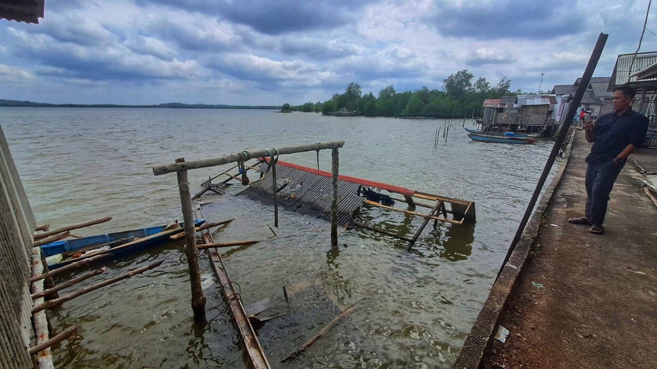 Perairan Tembeling Tanjung menjadi salah satu lokasi yang rawan adanya buaya. F.Slamet Nofasusanto/Batam Pos.