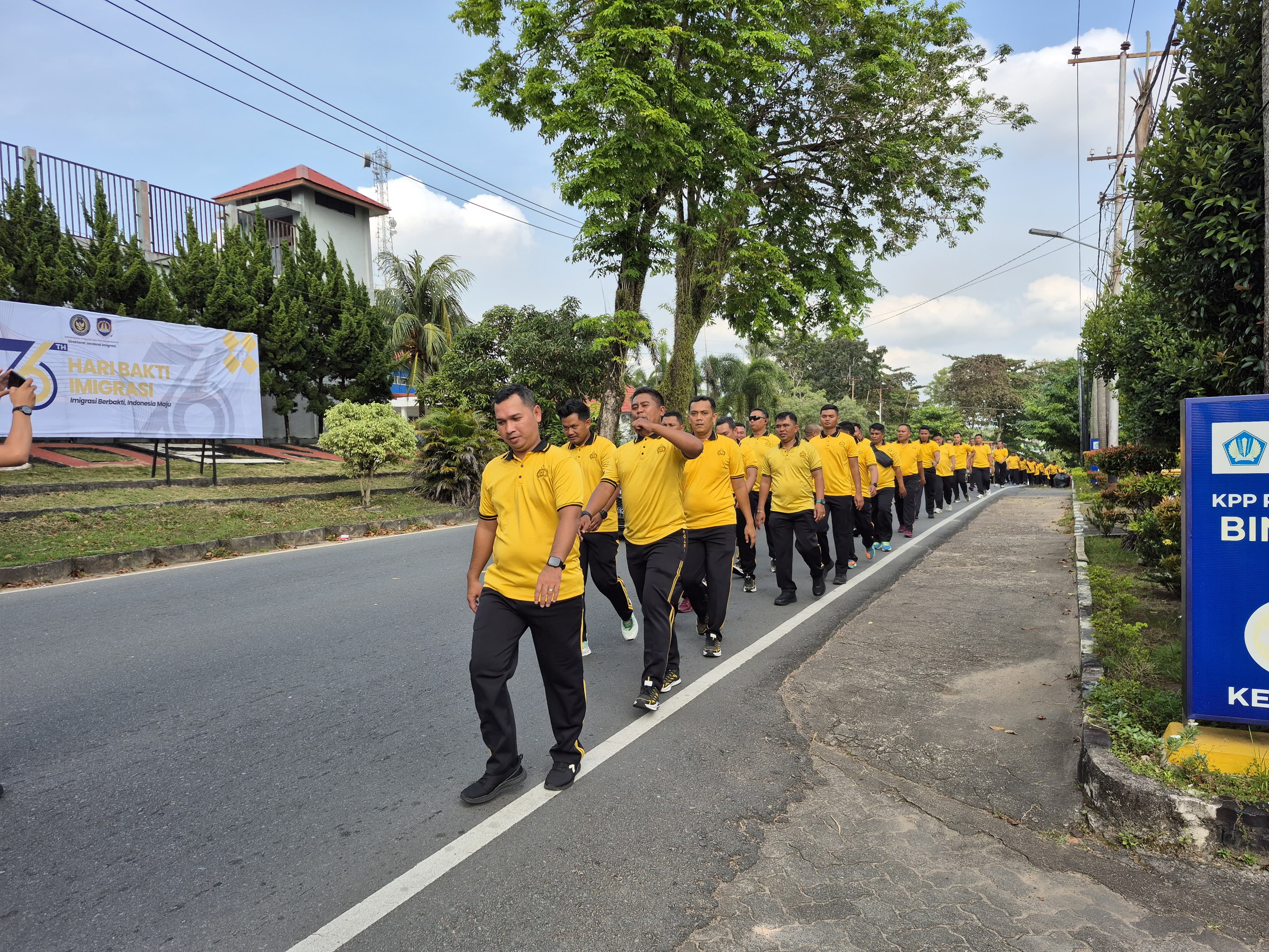 SEBANYAK 108 polisi di Tanjungpinang yang mengalami kegendutan saat menjalani program IMT. F. Humas Polresta Tanjungpinang untuk Batam Pos