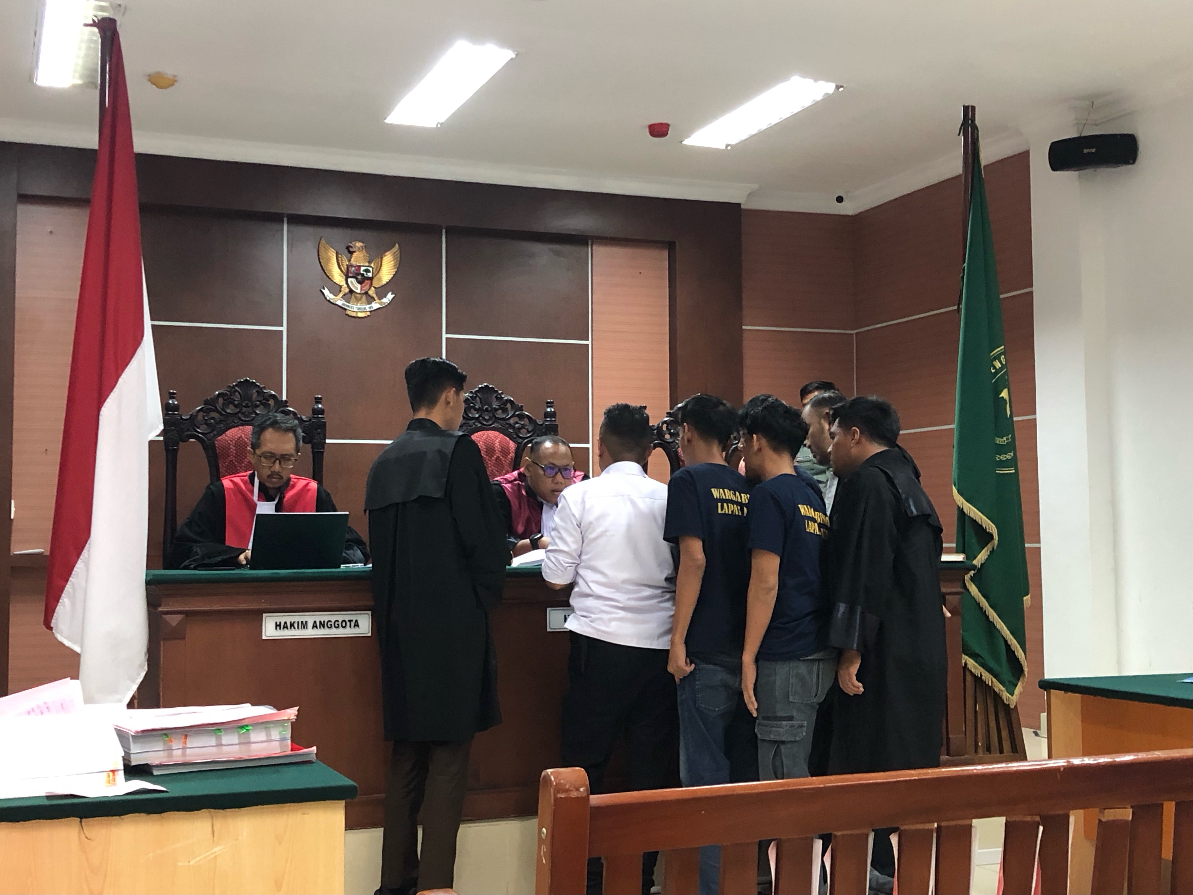 Tiga warga binaan Lapas Batam kembali disidang dalam kasus narkoba di PN Batam, Rabu (21/1/2026)