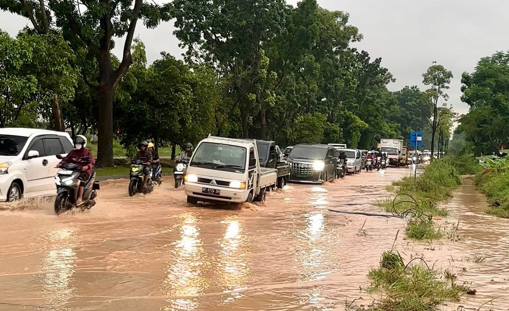 Banjir di kawasan Batuaji, beberapa waktu lalu. F. Yopi Yuhendri/Batam Pos