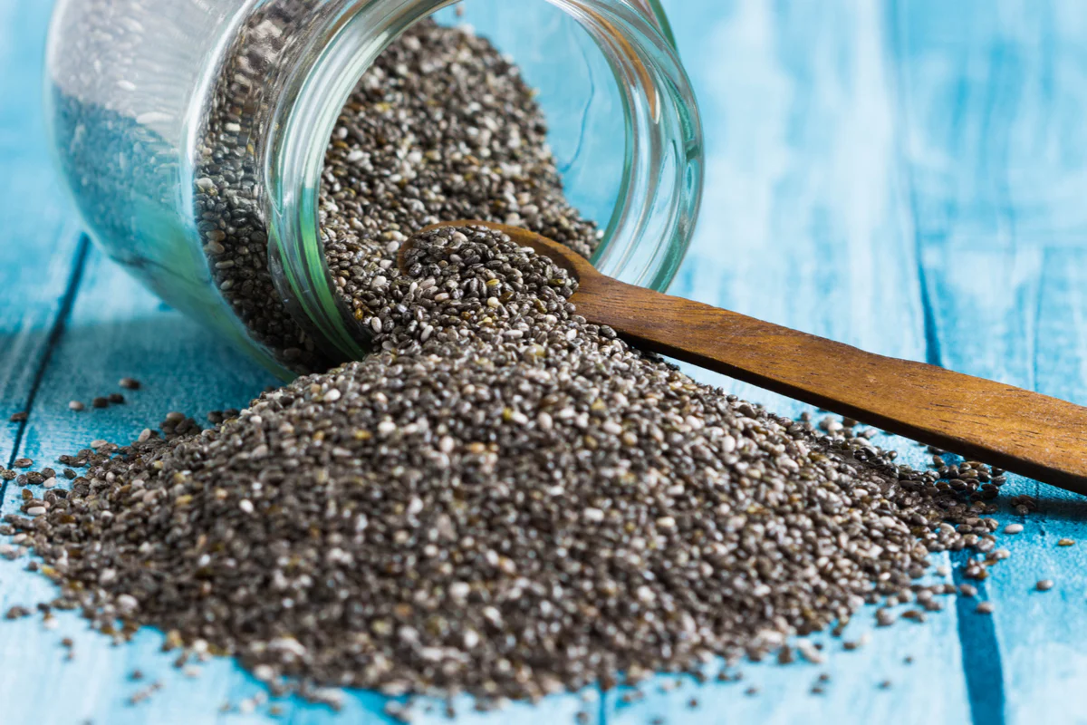 ILUSTRASI Chia seeds.