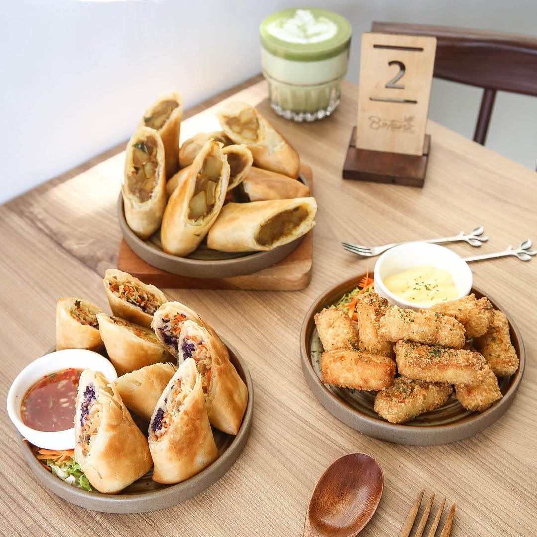 Menu vegan Botanic Coffee di Batam.