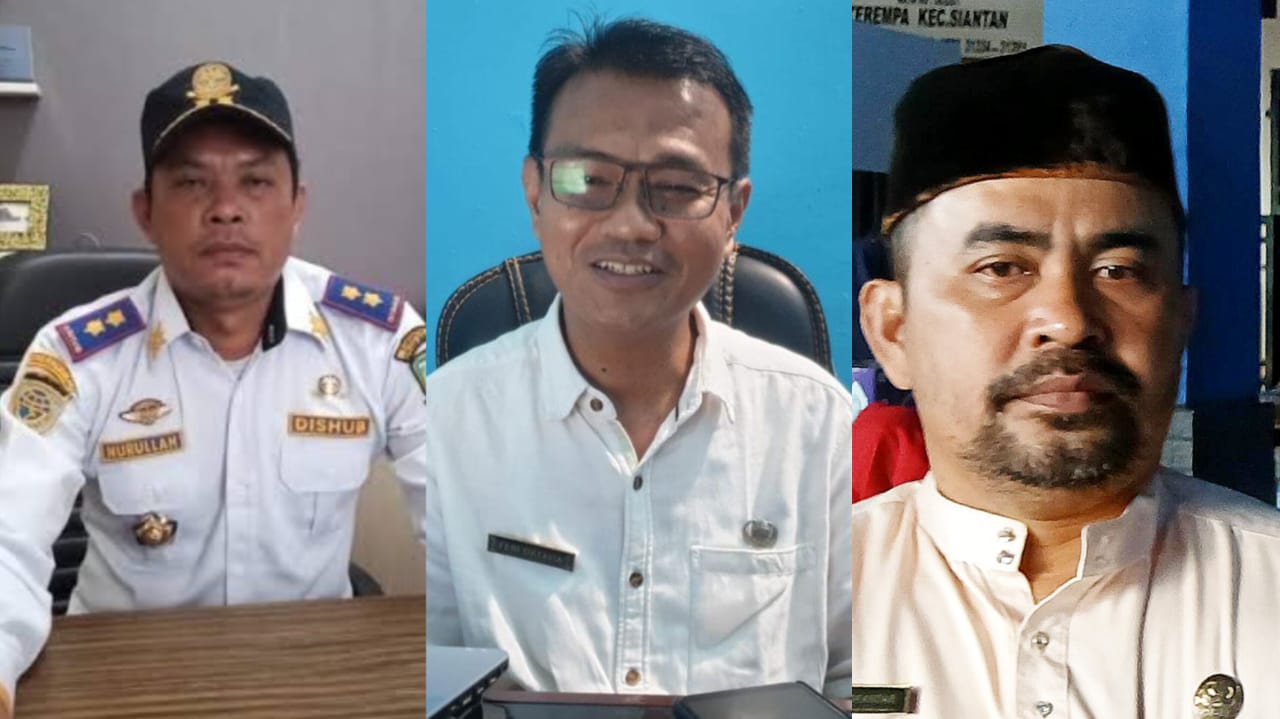DARI kiri: Plt Kadishub Nurullah, Plt Kadinkes Feri Oktavia, dan Plt Kadis DPPP, Arcan Iskandar. Ketiganya berpeluang menjadi Kadis Definitif di Pemkab Anambas. F Ihsan/Batam Pos