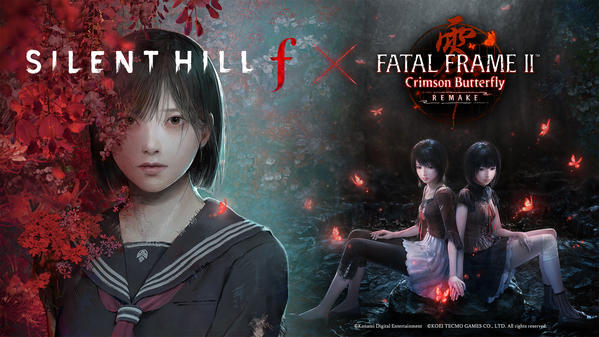 Silent Hill f dan Fatal Frame II Crimson Butterfly kolaborasi.