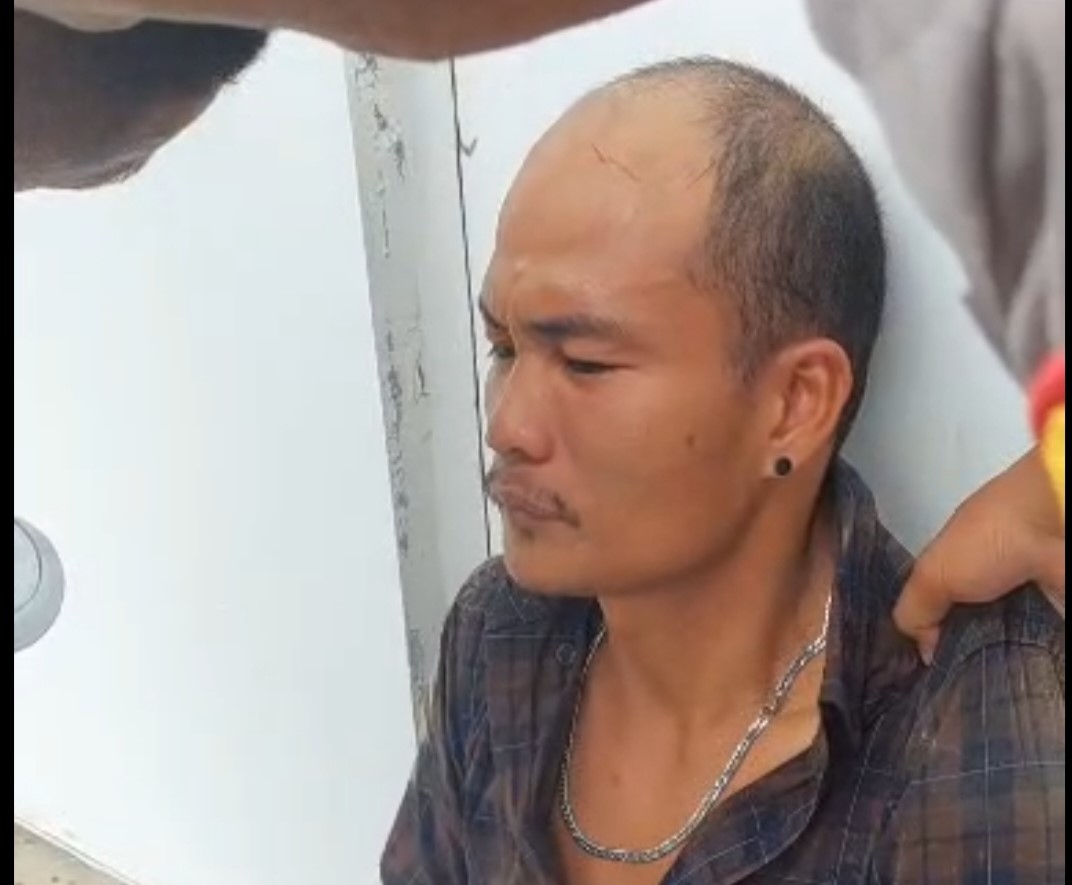 Pelaku yang nekat bobol gardu listrik di Southlink Endapan Mas, Kecamatan Sekupang, Kota Batam.