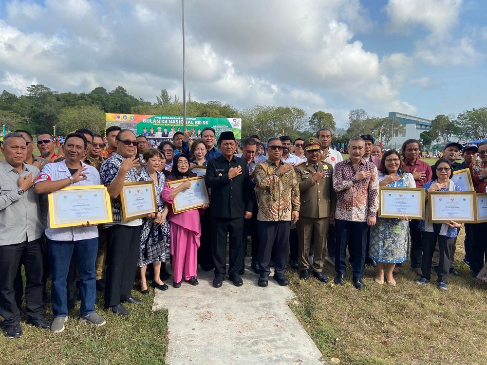 Peringatan Bulan Keselamatan dan Kesehatan Kerja (K3) yang dipusatkan di Kawasan Industri Batamindo. F. Arjuna/Batam Pos