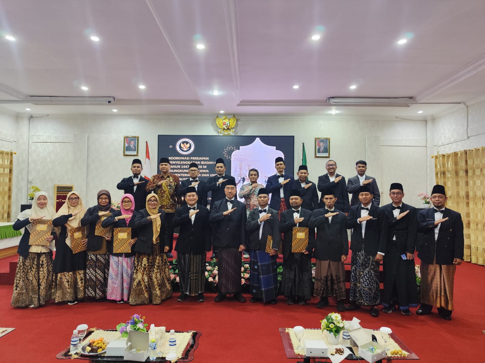 Kemenhaj Kepri saat melakukan koordinasi dengan Inspektur wilayah II Kemenhaj RI di Tanjungpinang, Kamis (5/2/2026). F. Mohamad Ismail/Batam Pos