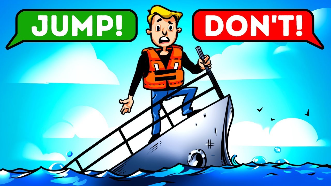 ILUSTRASI larangan lompat ke laut dari atas kapal. F Youtube