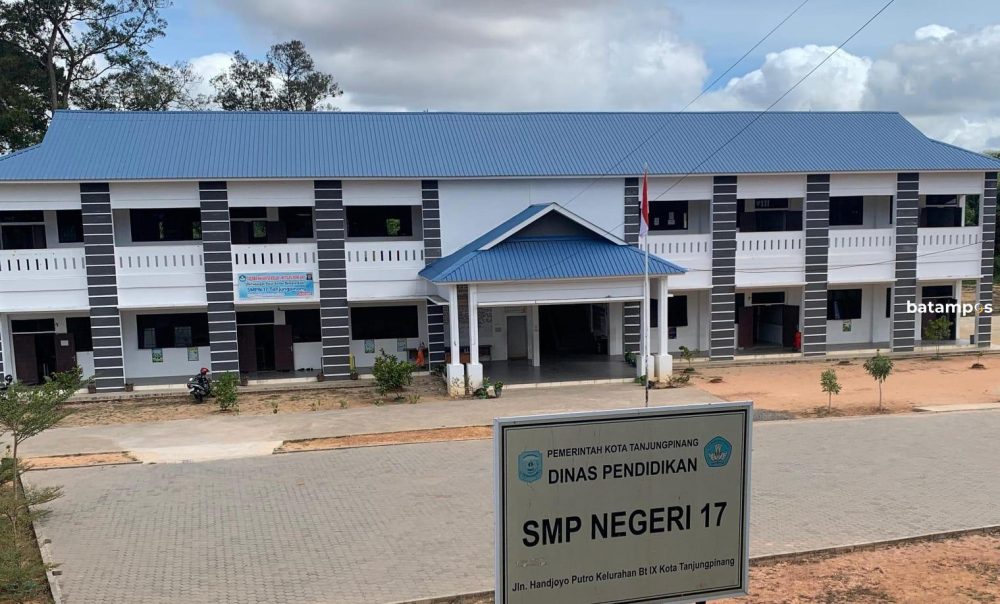 Gedung SMP Negeri 17 Tanjungpinang yang terletak di Jalan Handjoyo Putro. F. Mohamad Ismail/Batam Pos.