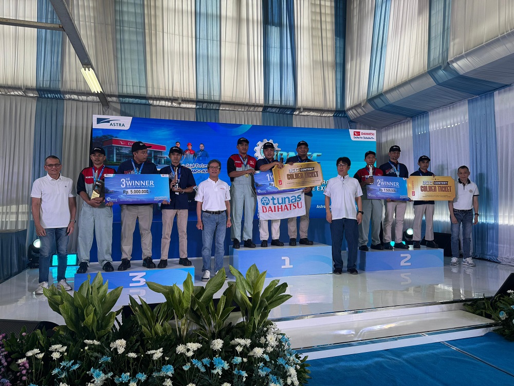 Ketiga bengkel yang menjadi juara di Daihatsu National Skill Contest (DNSC) 2026. F. Istimewa