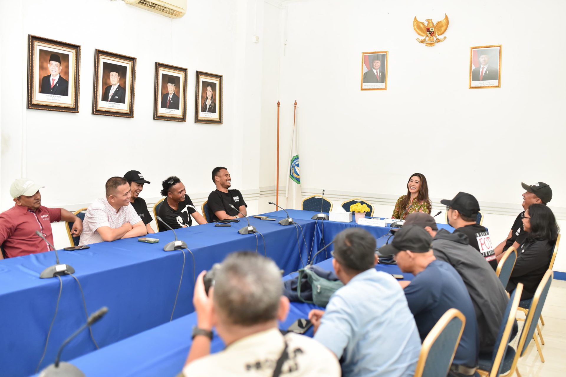 Anggota DPD RI, Dwi Ajeng Sekar Respaty menerima kunjungan PFI Kepri, Selasa (24/2/2026). f . Rengga Yuliandra