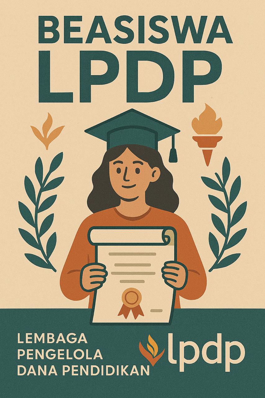 ILUSTRASI beasiswa LPDP. F Copilot AI