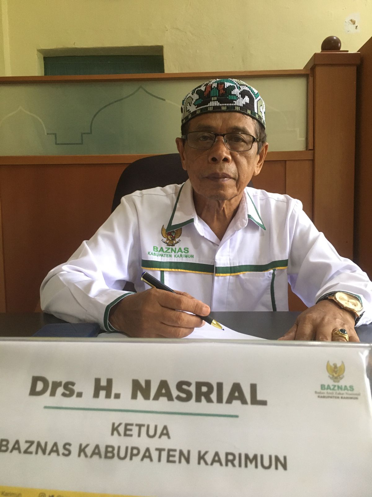 Ketua Baznas Karimun H Nasrial. F Tri Haryono/Batam Pos